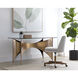 London 59.75 X 28 inch Smoked / Gold Desk